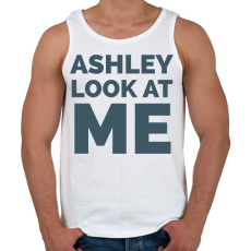 PRINTFASHION Ashley Look at Me - Férfi atléta - Fehér