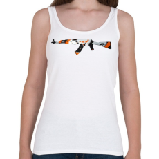 PRINTFASHION asiimov AK  CS:GO - Női atléta - Fehér