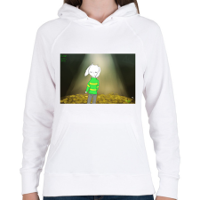 PRINTFASHION Asriel Dremurr Undertale - Női kapucnis pulóver - Fehér női pulóver, kardigán