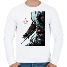 PRINTFASHION Assasins Creed - Férfi pulóver - Fehér férfi pulóver, kardigán