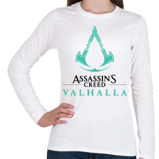 PRINTFASHION Assassins Creed - Valhalla - Női hosszú ujjú póló - Fehér