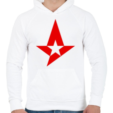 PRINTFASHION Astralis - Férfi kapucnis pulóver - Fehér