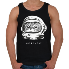 PRINTFASHION Astro cica - Férfi atléta - Fekete atléta, trikó