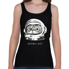 PRINTFASHION Astro cica - Női atléta - Fekete női trikó