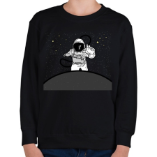 PRINTFASHION astronaut - Gyerek pulóver - Fekete gyerek pulóver, kardigán