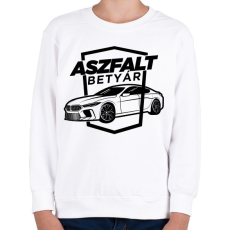 PRINTFASHION Aszfalt betyár - BMW - Gyerek pulóver - Fehér