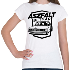 PRINTFASHION Aszfalt betyár - Old School BMW - Női póló - Fehér női póló
