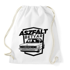 PRINTFASHION Aszfalt betyár - Old School BMW - Sportzsák, Tornazsák - Fehér tornazsák