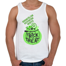 PRINTFASHION Aszpartám mentes Halloween - Férfi atléta - Fehér atléta, trikó