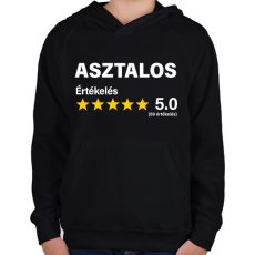 PRINTFASHION Asztalos Értékelés ***** 5.0 (69 értékelés) - Gyerek kapucnis pulóver - Fekete
