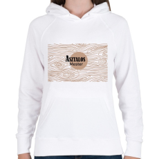 PRINTFASHION Asztalos mester - Női kapucnis pulóver - Fehér