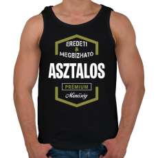 PRINTFASHION Asztalos prémium minőség - Férfi atléta - Fekete