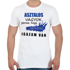 PRINTFASHION Asztalos vagyok - Férfi póló - Fehér