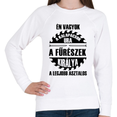 PRINTFASHION Asztalosok királya - Női pulóver - Fehér