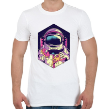 PRINTFASHION Asztronauta - Férfi póló - Fehér férfi póló