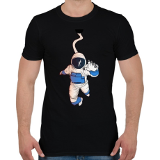 PRINTFASHION Asztronauta - Férfi póló - Fekete