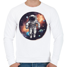 PRINTFASHION Asztronauta - Férfi pulóver - Fehér férfi pulóver, kardigán