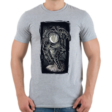 PRINTFASHION Asztronauta grafika - Férfi póló - Sport szürke férfi póló