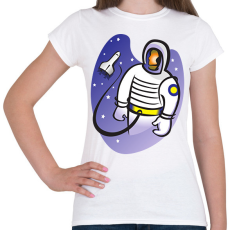 PRINTFASHION Asztronauta - Női póló - Fehér