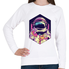PRINTFASHION Asztronauta - Női pulóver - Fehér