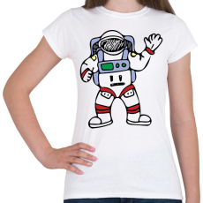 PRINTFASHION Asztronauta - Űrhajós - Női póló - Fehér