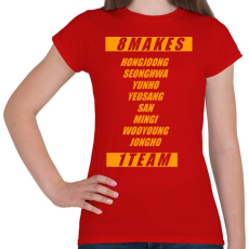 PRINTFASHION Ateez Members - Női póló - Piros