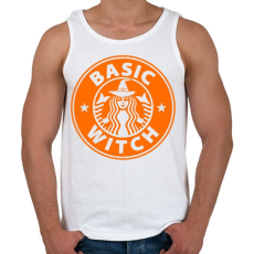 PRINTFASHION Átlagos boszorkány - Férfi atléta - Fehér