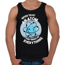 PRINTFASHION Atom - Férfi atléta - Fekete atléta, trikó