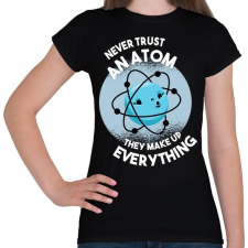 PRINTFASHION Atom - Női póló - Fekete női póló