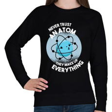 PRINTFASHION Atom - Női pulóver - Fekete