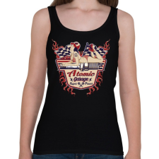 PRINTFASHION Atomi garázs - Női atléta - Fekete női trikó