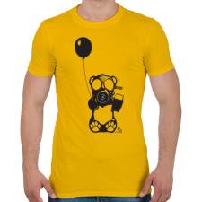 PRINTFASHION Atommaci - Férfi póló - Sárga férfi póló