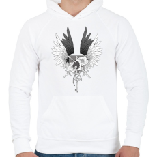 PRINTFASHION Attack on Titan - Férfi kapucnis pulóver - Fehér