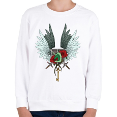 PRINTFASHION Attack on Titan - Gyerek pulóver - Fehér