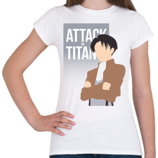 PRINTFASHION Attack on Titan -- Levi - Női póló - Fehér női póló