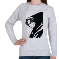 PRINTFASHION Attack On Titan Levi - Női pulóver - Sport szürke