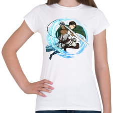 PRINTFASHION Attack on Titans - Női póló - Fehér női póló