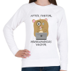 PRINTFASHION Attól tartok, munkamániás vagyok - Női pulóver - Fehér
