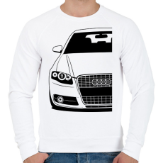 PRINTFASHION AUDI A4 - Férfi pulóver - Fehér