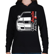 PRINTFASHION Audi A6 C5 - Női kapucnis pulóver - Fekete