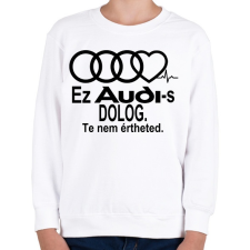 PRINTFASHION Audi Fanoknak speciálba! - Gyerek pulóver - Fehér gyerek pulóver, kardigán
