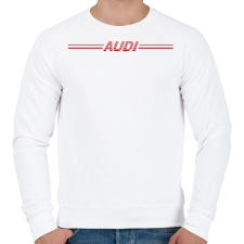 PRINTFASHION AUDI - Férfi pulóver - Fehér férfi pulóver, kardigán