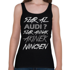 PRINTFASHION Audi  - Női atléta - Fekete női trikó