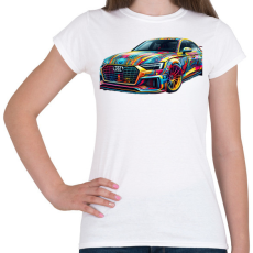 PRINTFASHION Audi - Női póló - Fehér