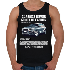 PRINTFASHION Audi Q7 - Férfi atléta - Fekete atléta, trikó