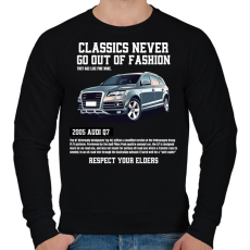 PRINTFASHION Audi Q7 - Férfi pulóver - Fekete