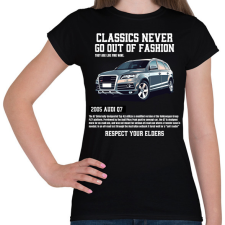 PRINTFASHION Audi Q7 - Női póló - Fekete női póló
