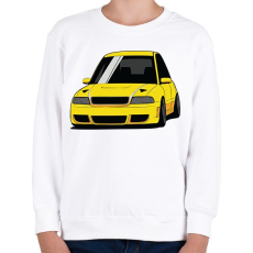 PRINTFASHION Audi RS4 - Gyerek pulóver - Fehér