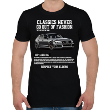 PRINTFASHION Audi rs6 - Férfi póló - Fekete férfi póló