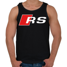 PRINTFASHION Audi RS - Férfi atléta - Fekete